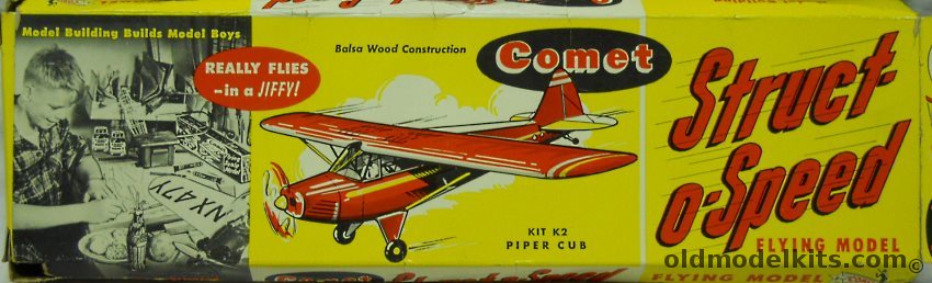 Comet Piper Cub Struct-O-Speed - Coke Bottle Issue, K2-50 plastic model kit